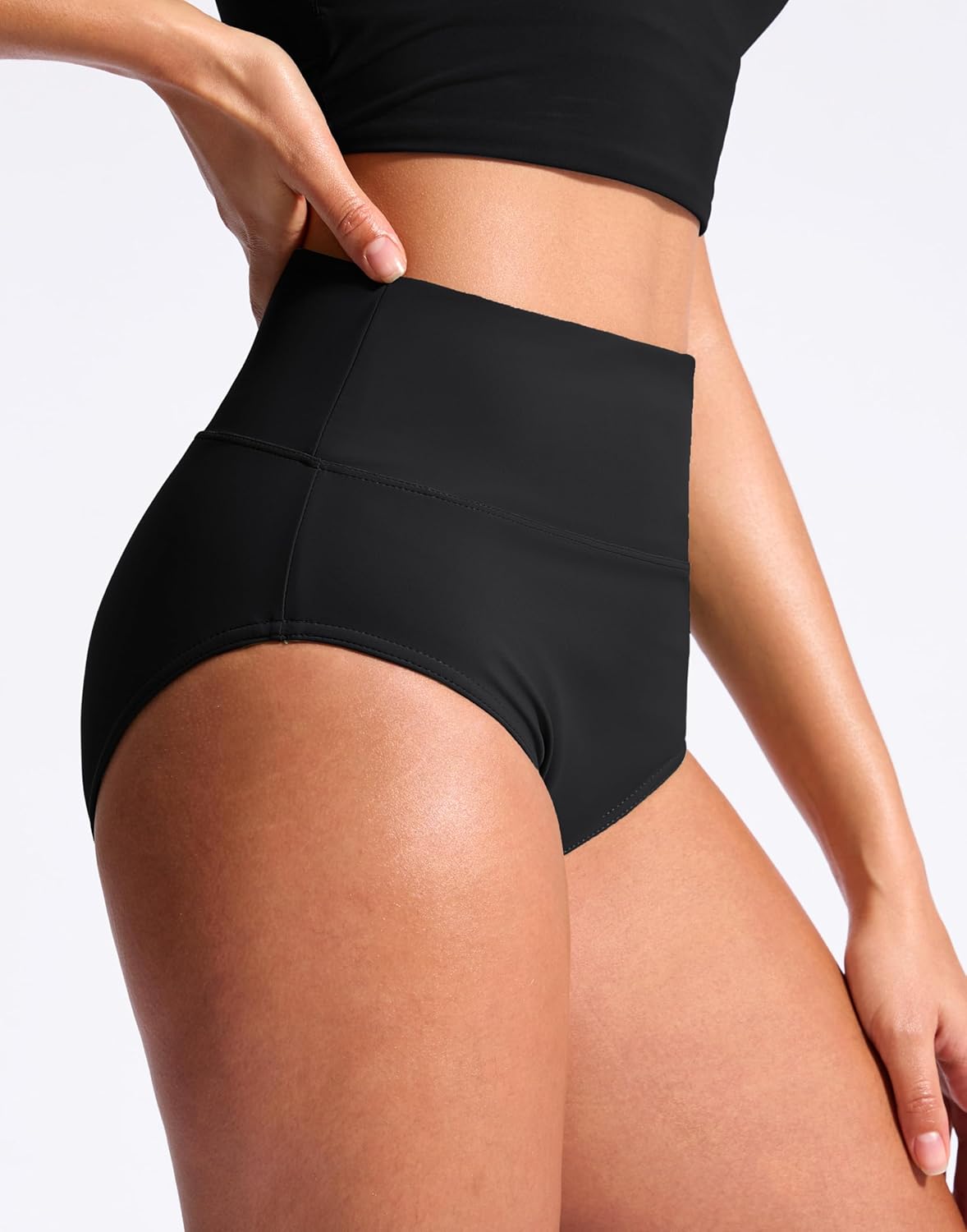 G Gradual Women's High Waisted Bikini Bottoms Tummy Control Swim Bottom Full Coverage Bathing Suit Swimsuit Bottoms for Women - Image 2