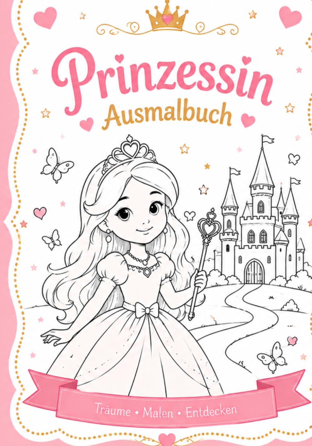Das große Prinzessinnen-Malbuch für Mädchen