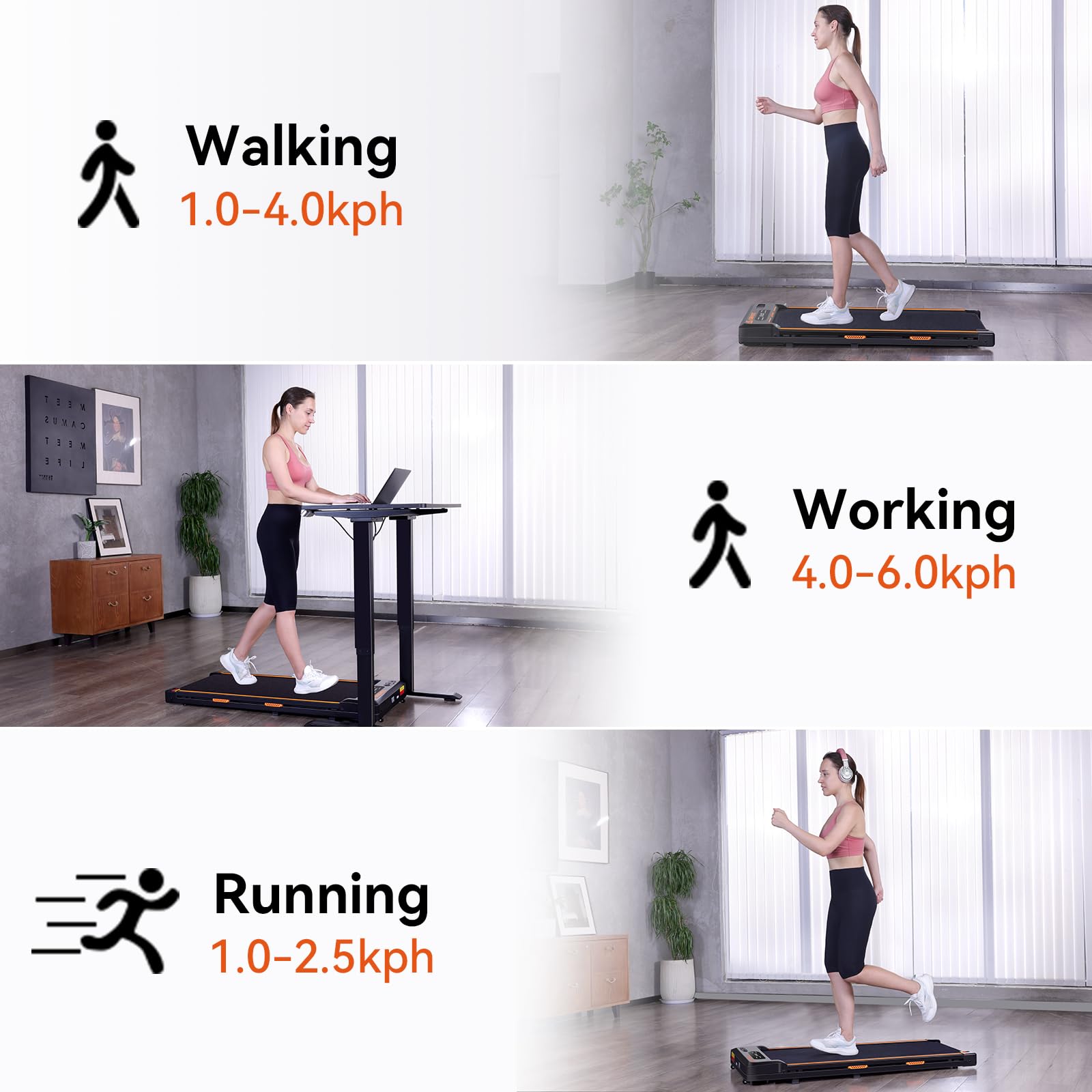 Amazon | AIRHOT デスク下トレッドミル ウォーキングパッド 2イン1 