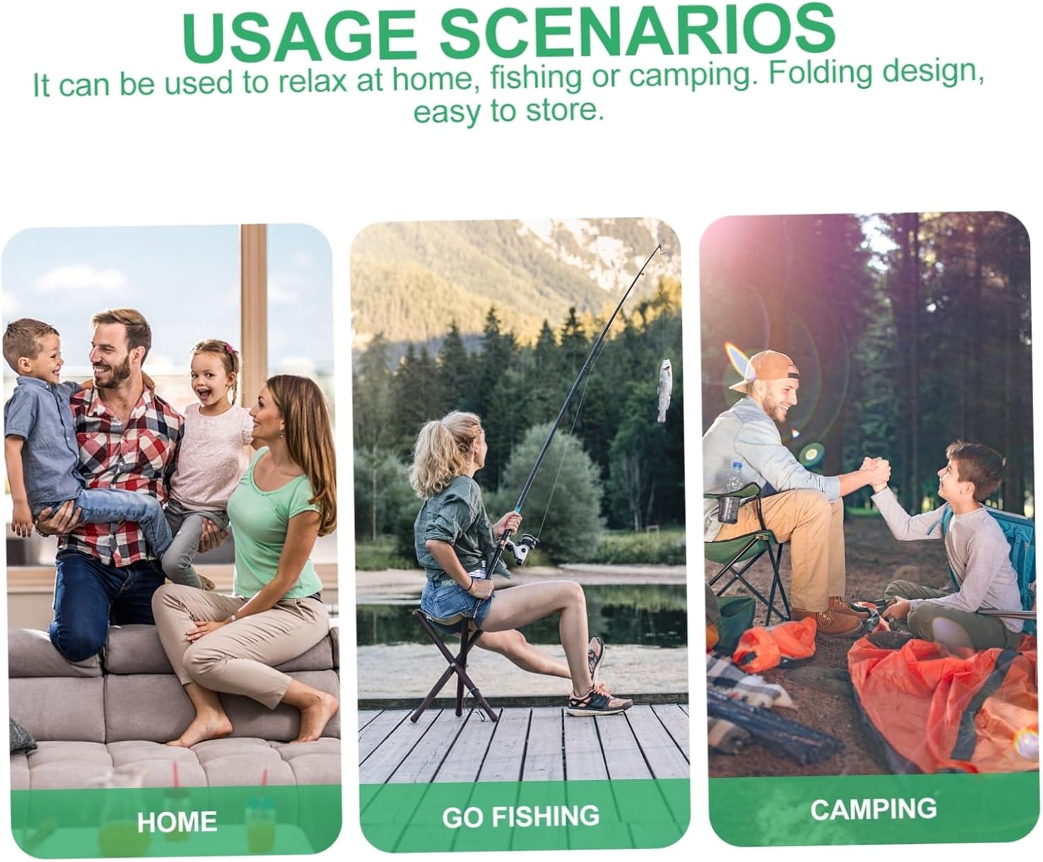 HANABASS Portable Camping Table Snack Table Wooden Folding Picnic for Beach Home Office