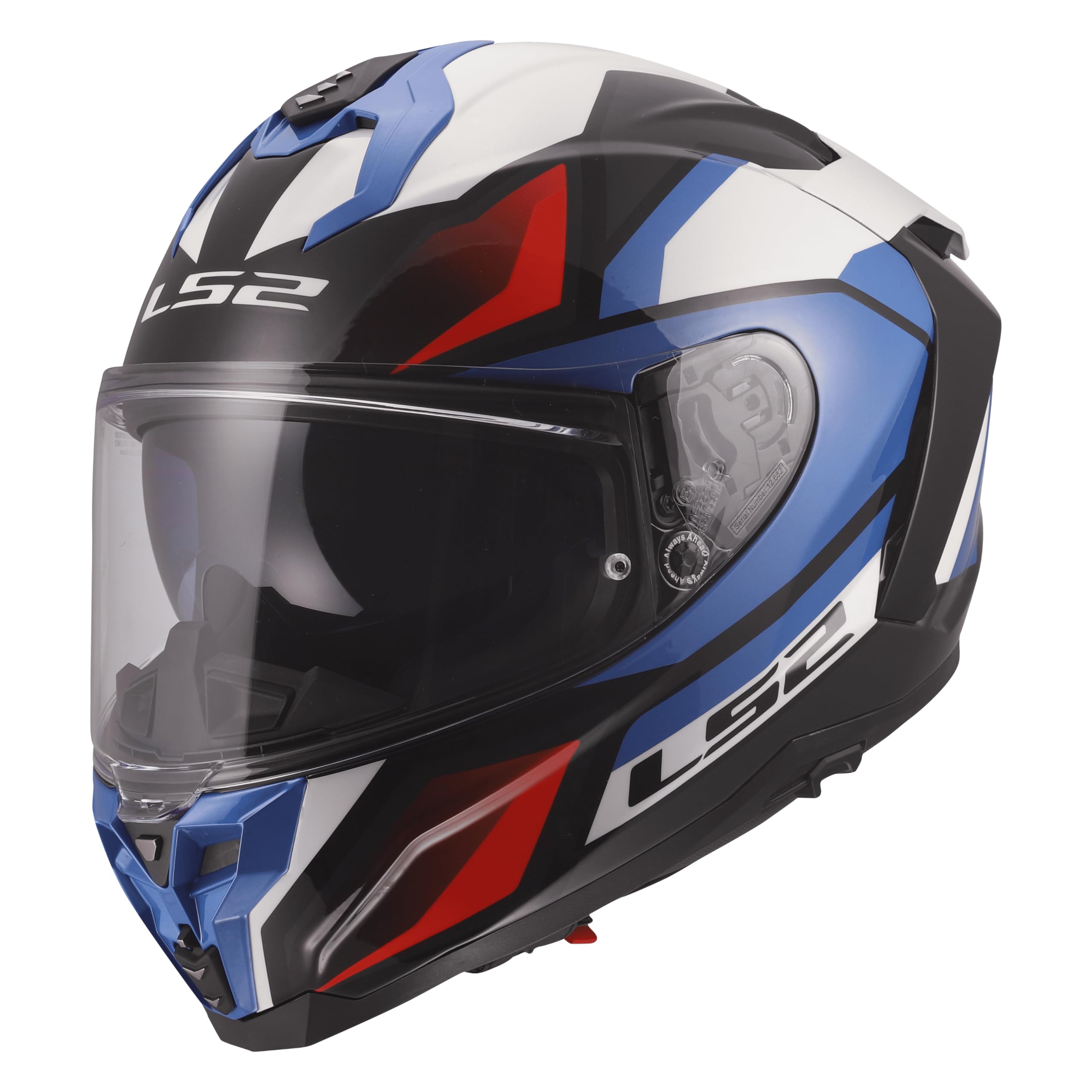 LS2, Casco Moto Integrale CHALLENGER II VIPER White Blue Red, M