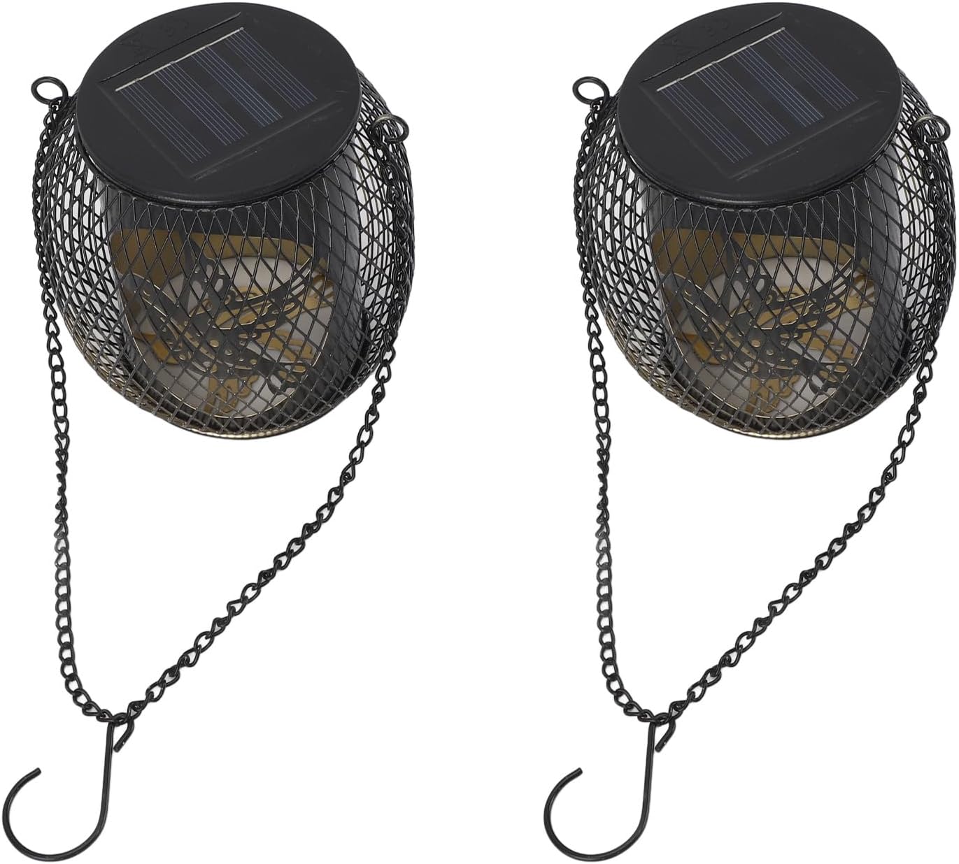 Pilipane Solar Lantern High Brightness Outdoor LED Hanging Light for Garden Courtyard