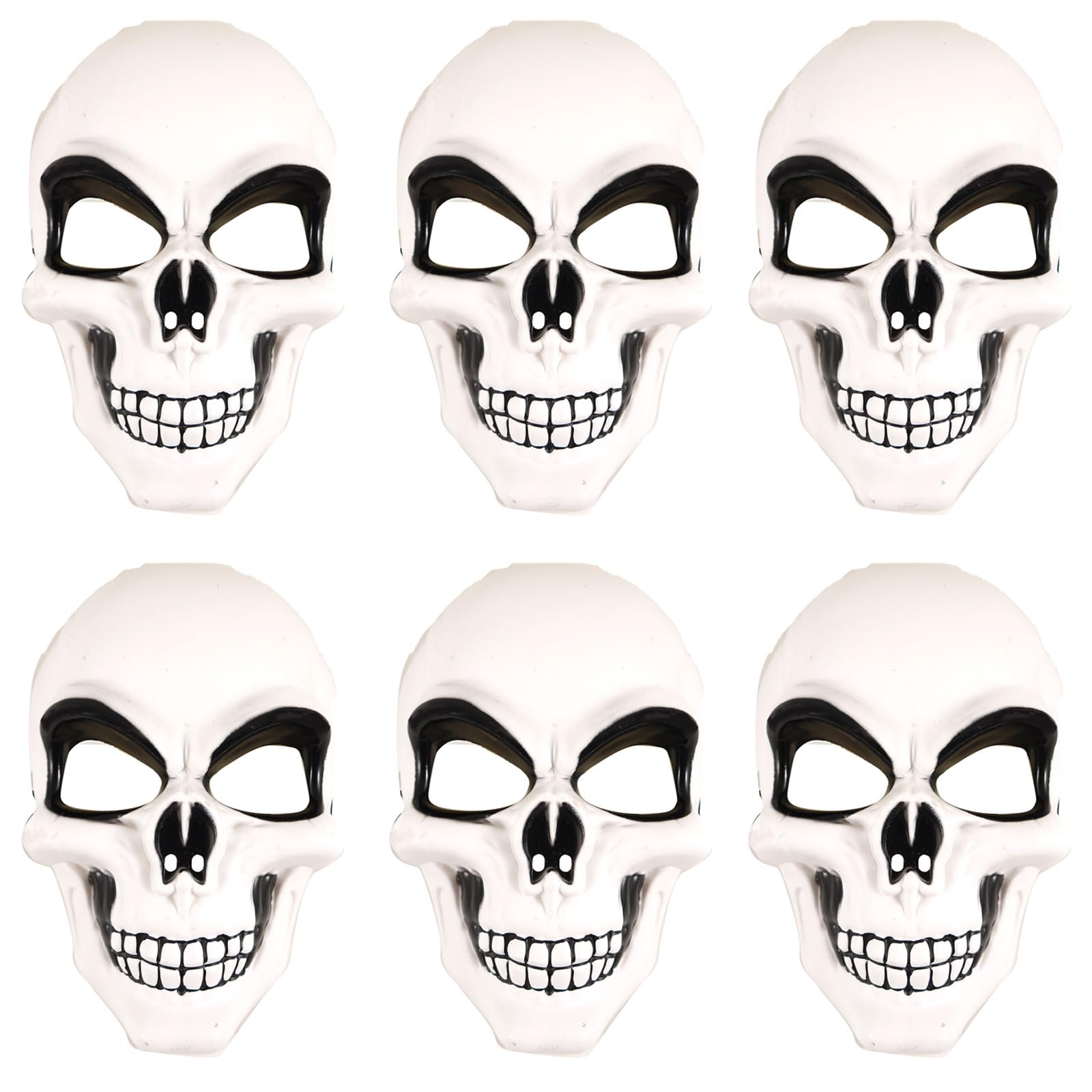 labreeze 6x White Skeleton Mask Skull Face Halloween Scary Horror Fancy Dress Party Costume Face Mask