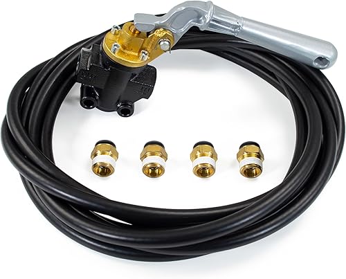 HornBlasters Kit de válvula de aire manual de 1/2 '' - 1/2 '' NPT para bocinas de aire y tren - Incluye válvula, línea aérea y accesorios