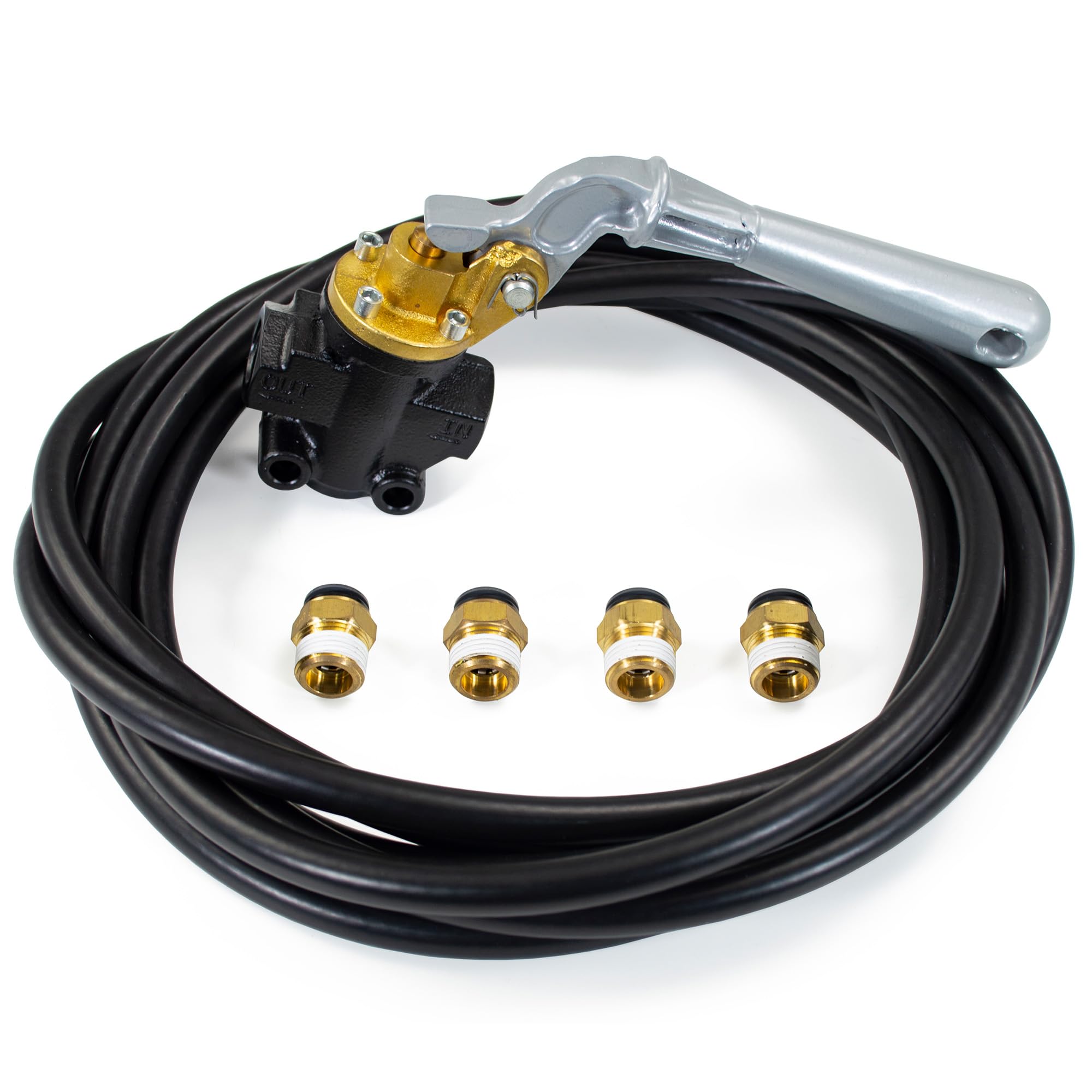 HornBlasters 1/2'' Manual Air Valve Kit – 1/2'' NPT for Air & Train Horns – Includes Valve, Airline, and Fittings