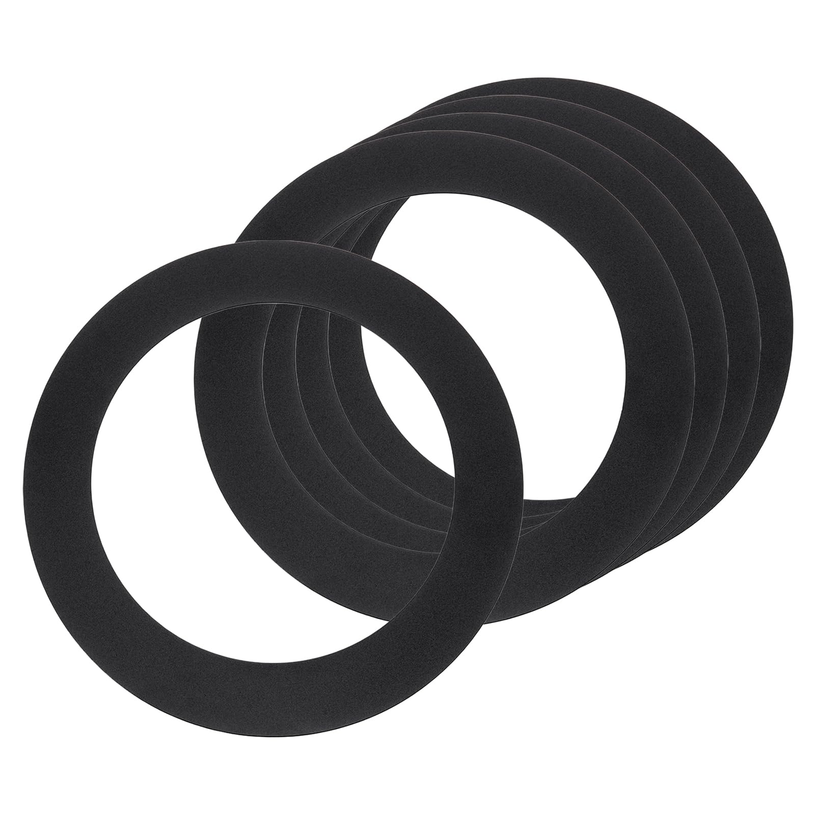 sourcing map Goof Ring for 4" Recessed Light 4.3"ID 6.8"OD Matte Black 5Pcs