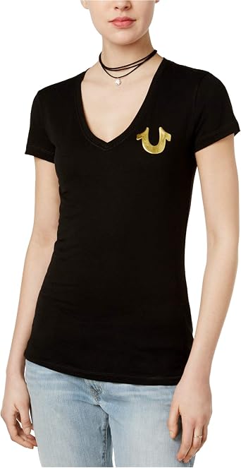 True Religion Women's Buddha Vneck Tee 