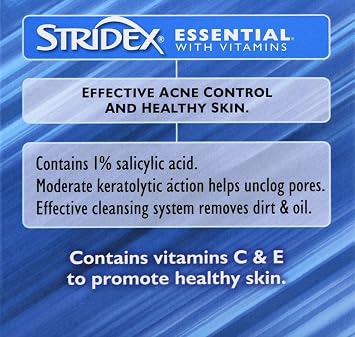 Stri-Dex Daily Care Essential With Vitamins Pads 55 Each (Pack of 12)