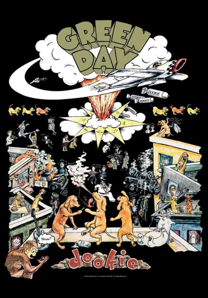 Amazon.com: Green Day- Dookie Fabric Poster 30 x 40in: Posters