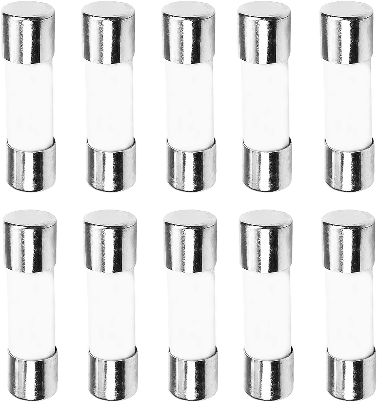 Fielect 10Pcs Ceramic Cartridge Fuse 400V 16A 10x38mm Fast Blow Ceramic