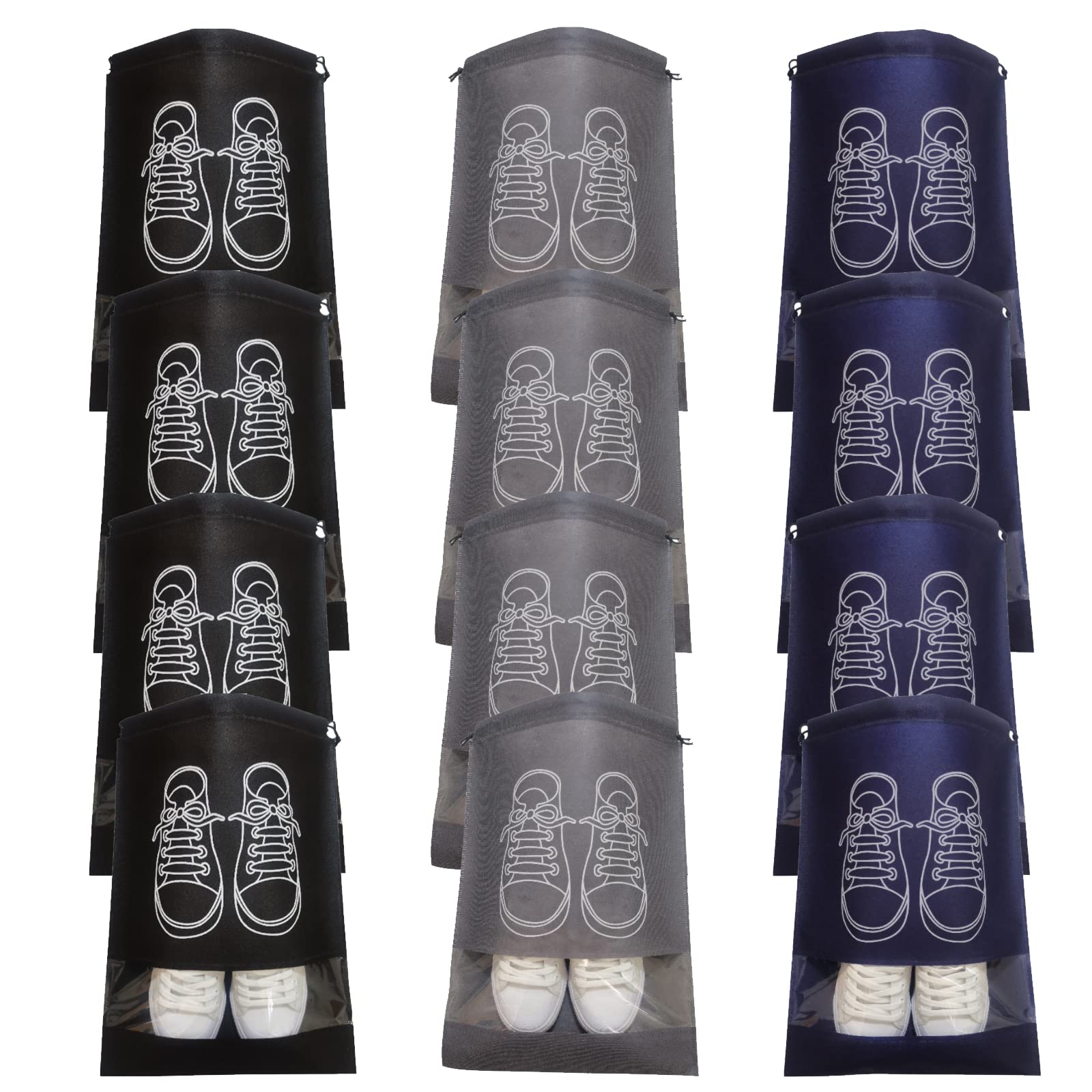 yingzi Dust-proof Travel Bag, 12.6 * 17.3 Inch Portable Drawstring Gym Bags (12 Pcs Printed)