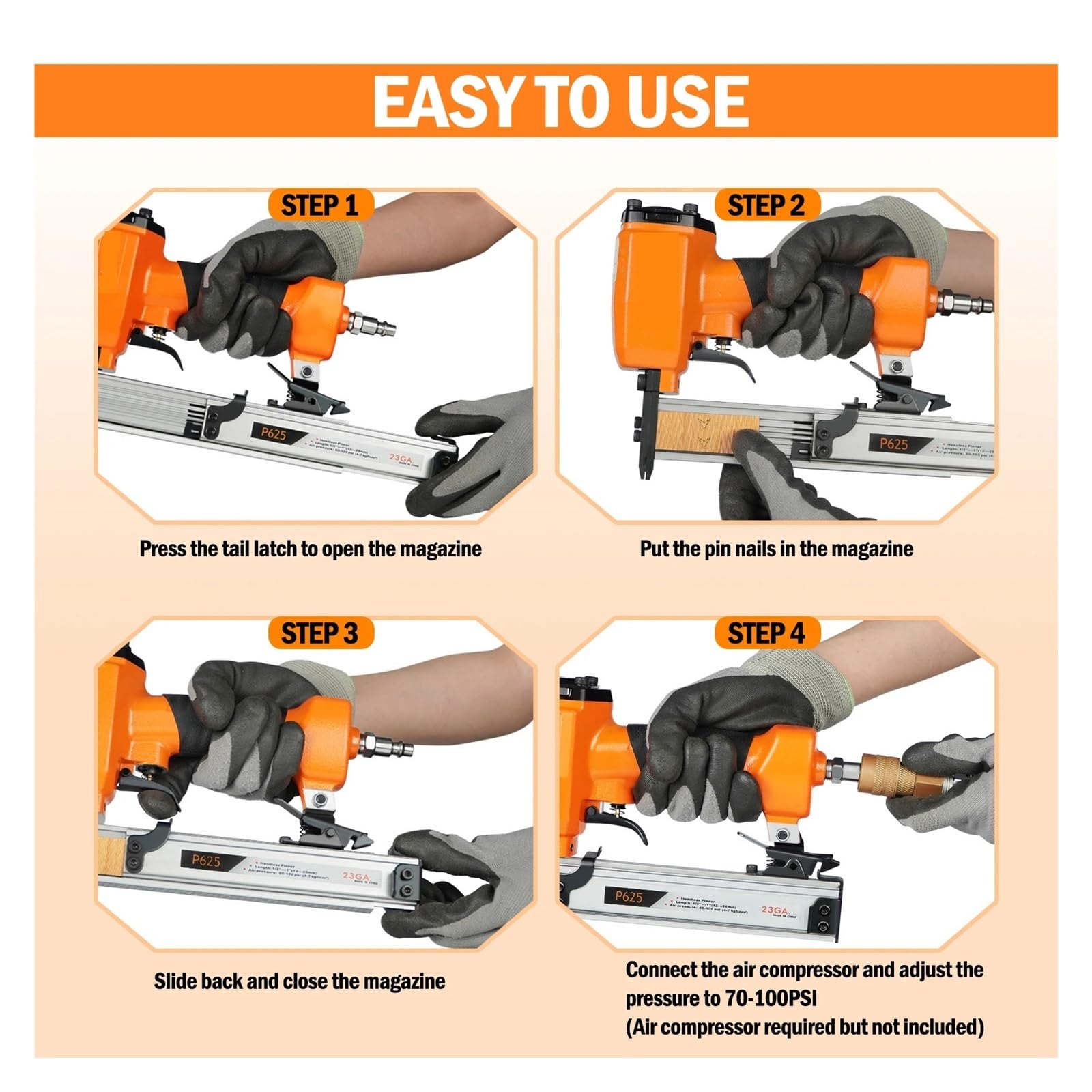 Chiodi PIN 0.6x15mm Senza Testa - Confezione Da 3000 Pezzi Per Pistole Pneumatiche | Zincati - Foto 11