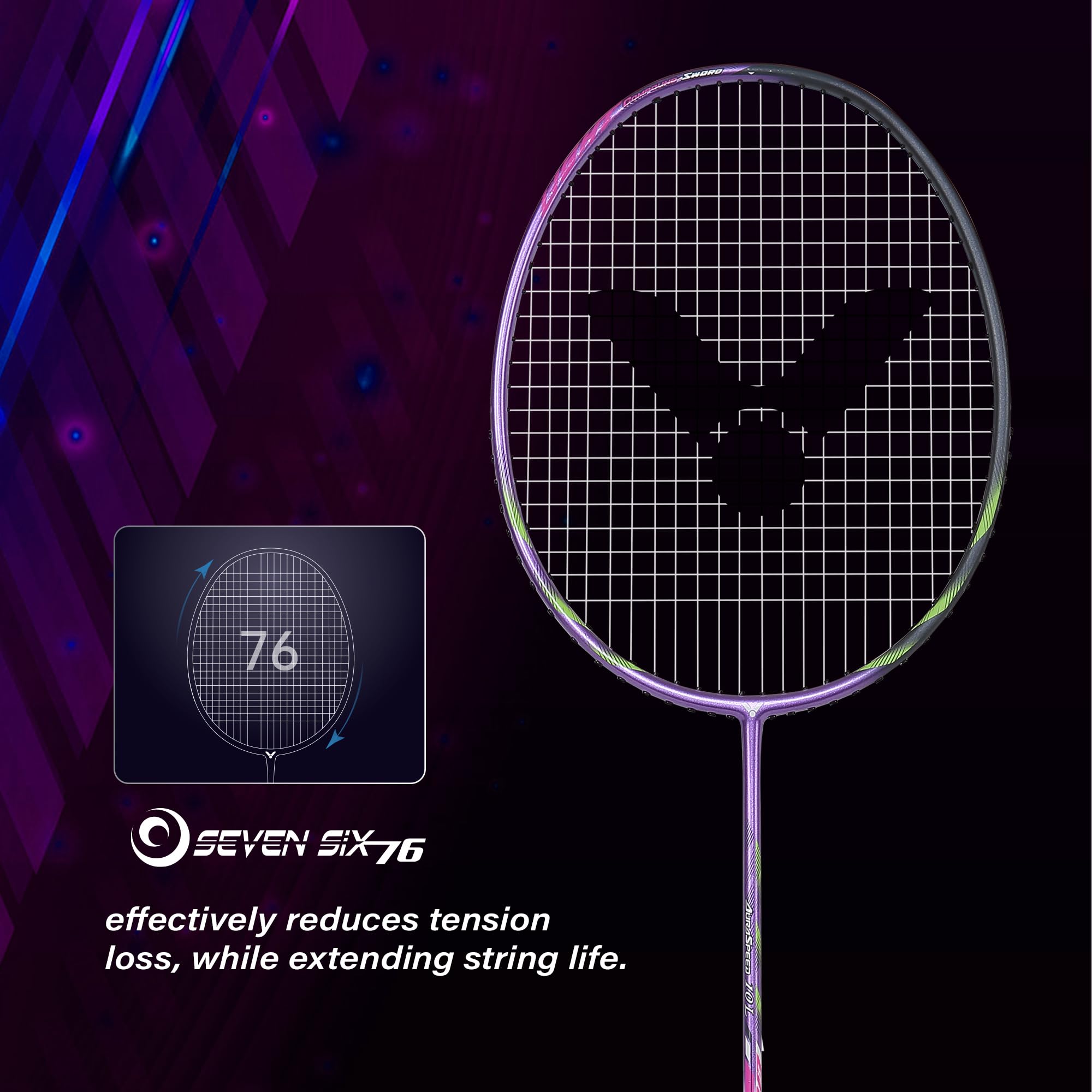 Buy Victor ARS-10L-J-5U Auraspeed Series Strung Badminton Racket