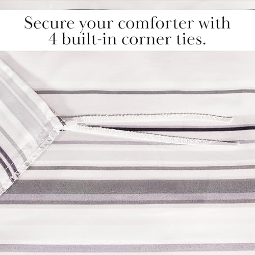 Miniatura 6 de Colección Coastal Stripes - Calidad premium, suave, resistente a las arrugas, la decoloración y las manchas, fácil cuidado, juego de funda de