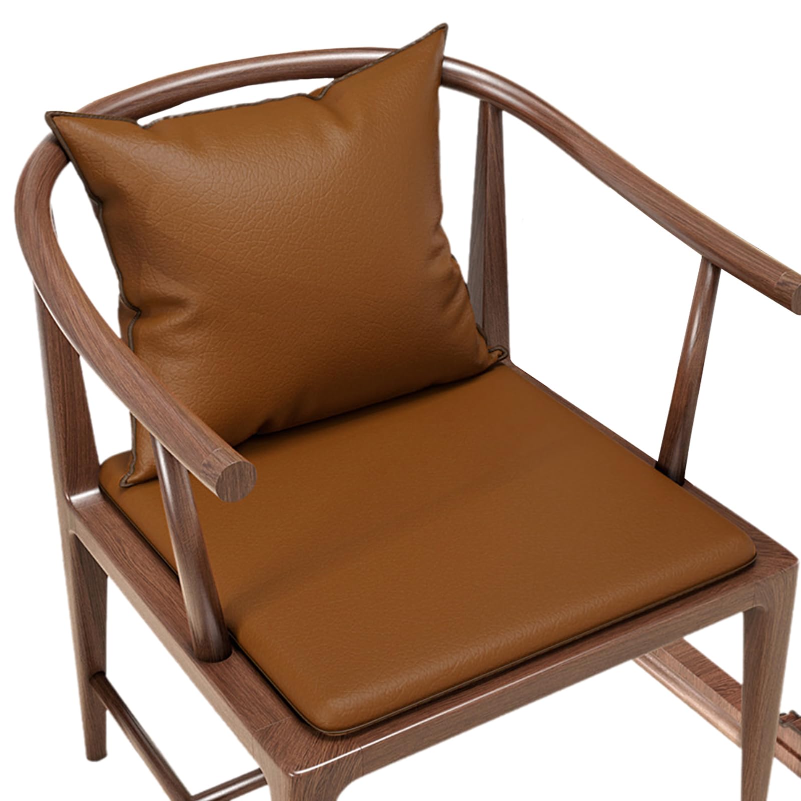 Lot de 2 coussins de chaise de jardin imperméables, rehausseurs avec dossier pour personnes âgées, 50 x 50 x 5 cm, confortables pour fauteuils et meubles d'extérieur