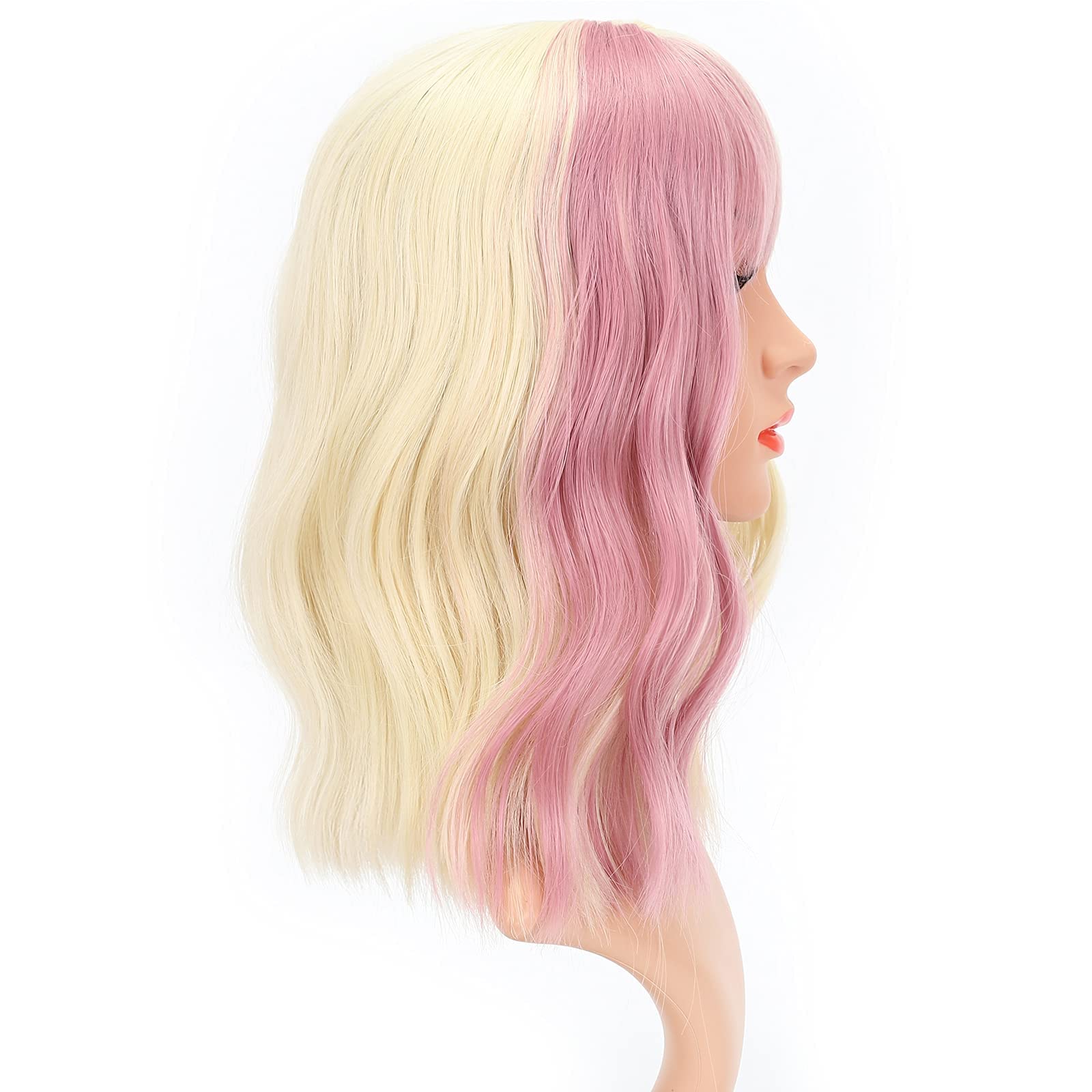 Multicolored Blonde mix bob wig Bob Wigs | Supermodel Wigs 12+ Colors 60455 main image 2