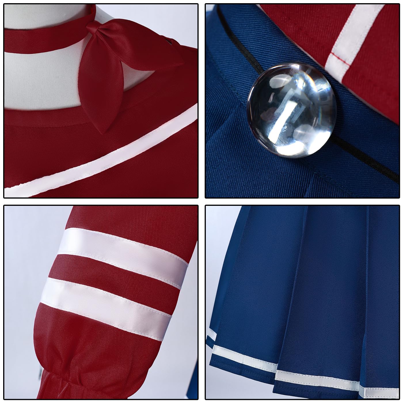MiSide Mita Cosplay Costume Completo con Parrucca MiSide Cosplay Outfit Cappello Mita JK Uniforme Natale Halloween Carnevale Party Stage Performance Costume XS-3XL