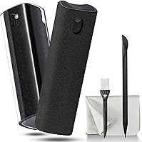 Vista 8 de 2 unidades de limpiador de pantalla en aerosol y paño para monitor de laptop y pantallas de automóvil, kit de limpieza con atomizador para pantalla