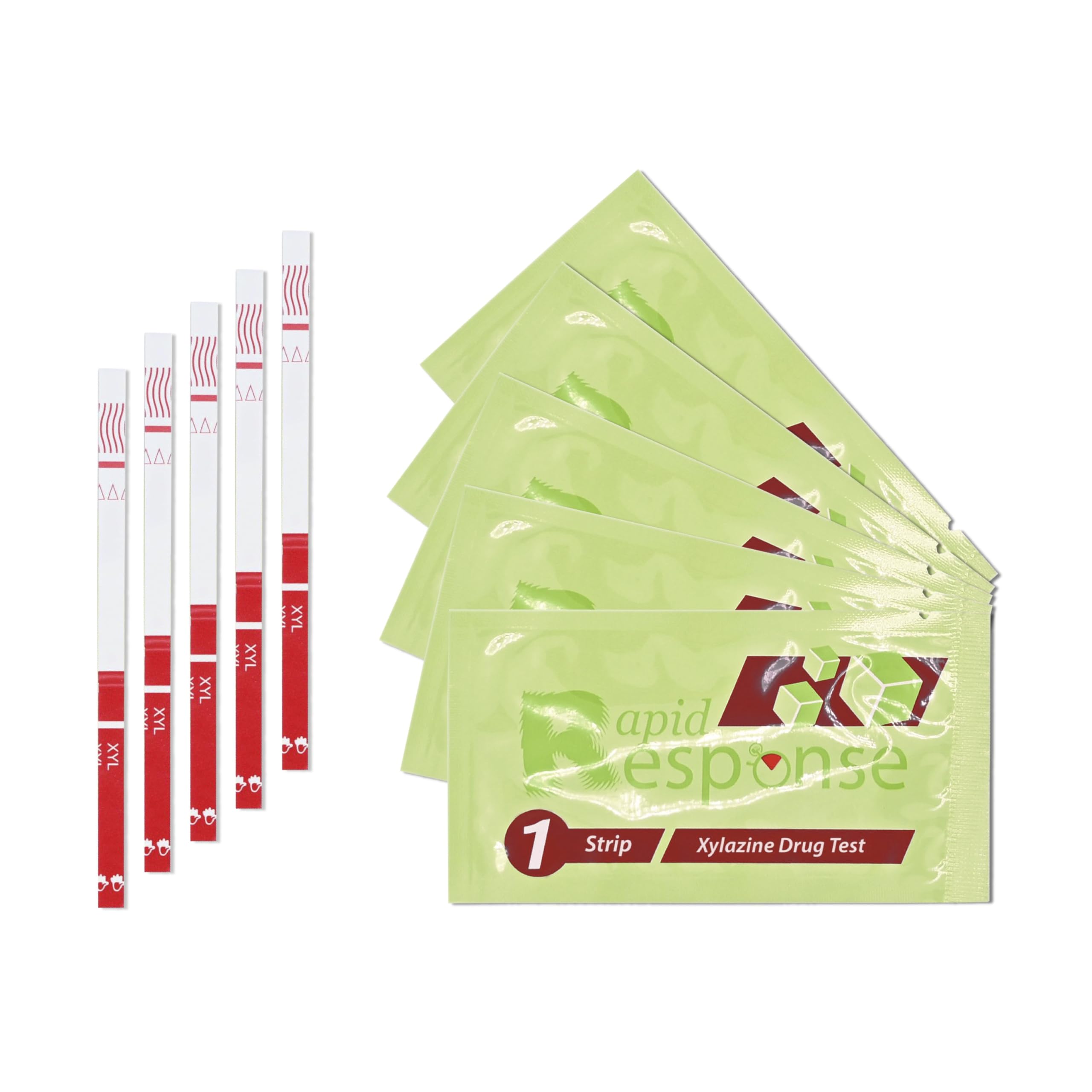 Rapid Response Xylazine Test Strips - Harm Reduction Tool - Zombie Drug - #1 Global Selling Xylazine Strips - 5 Pack