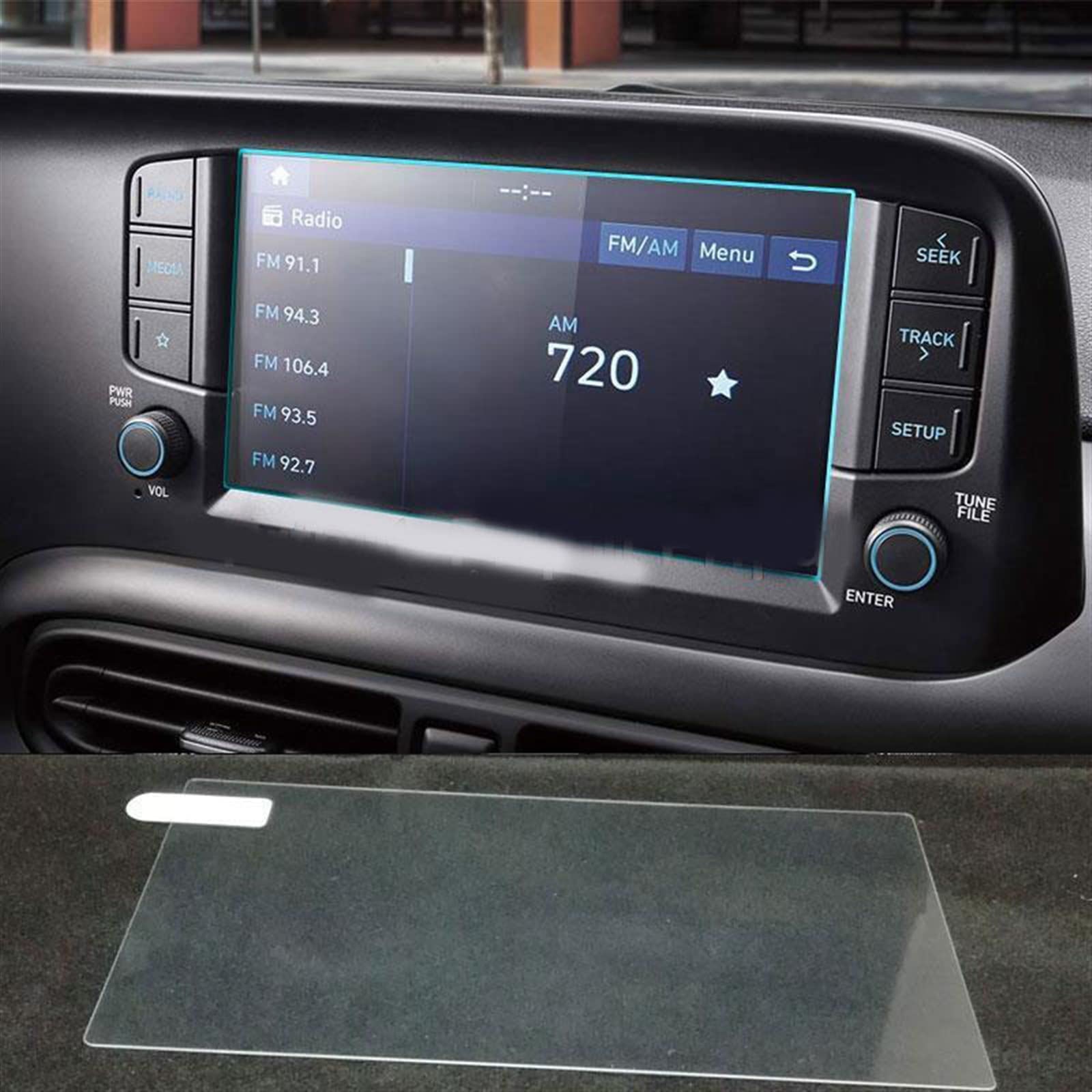 Verre trempé Hyundai Grand I10 pour protéger votre écran de navigation en voyage
