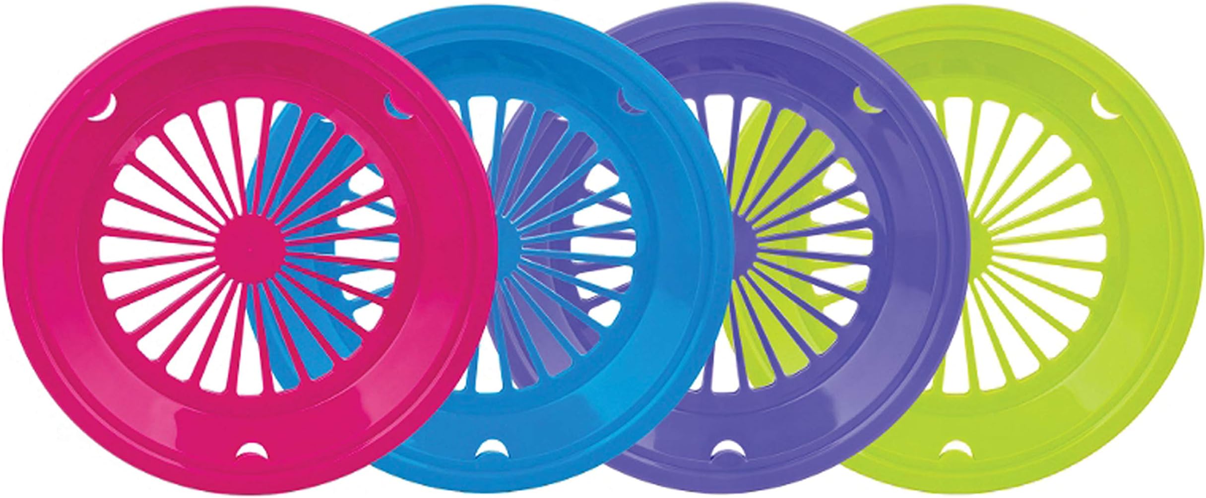 B & R Plastics Inc PH-4-12 Paper Plate Holders Set of 4 (Color May Vary )