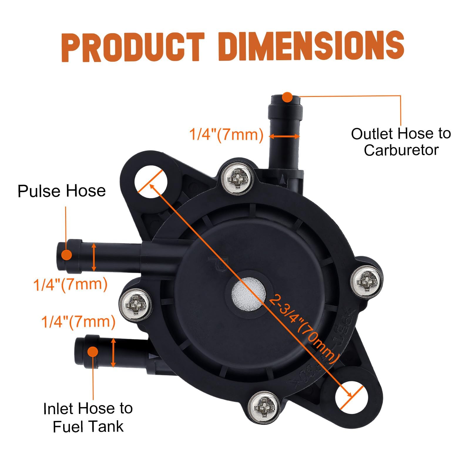 Amazon.com: Savior 808656 Fuel Pump for 808492 491922 Lawn Mower