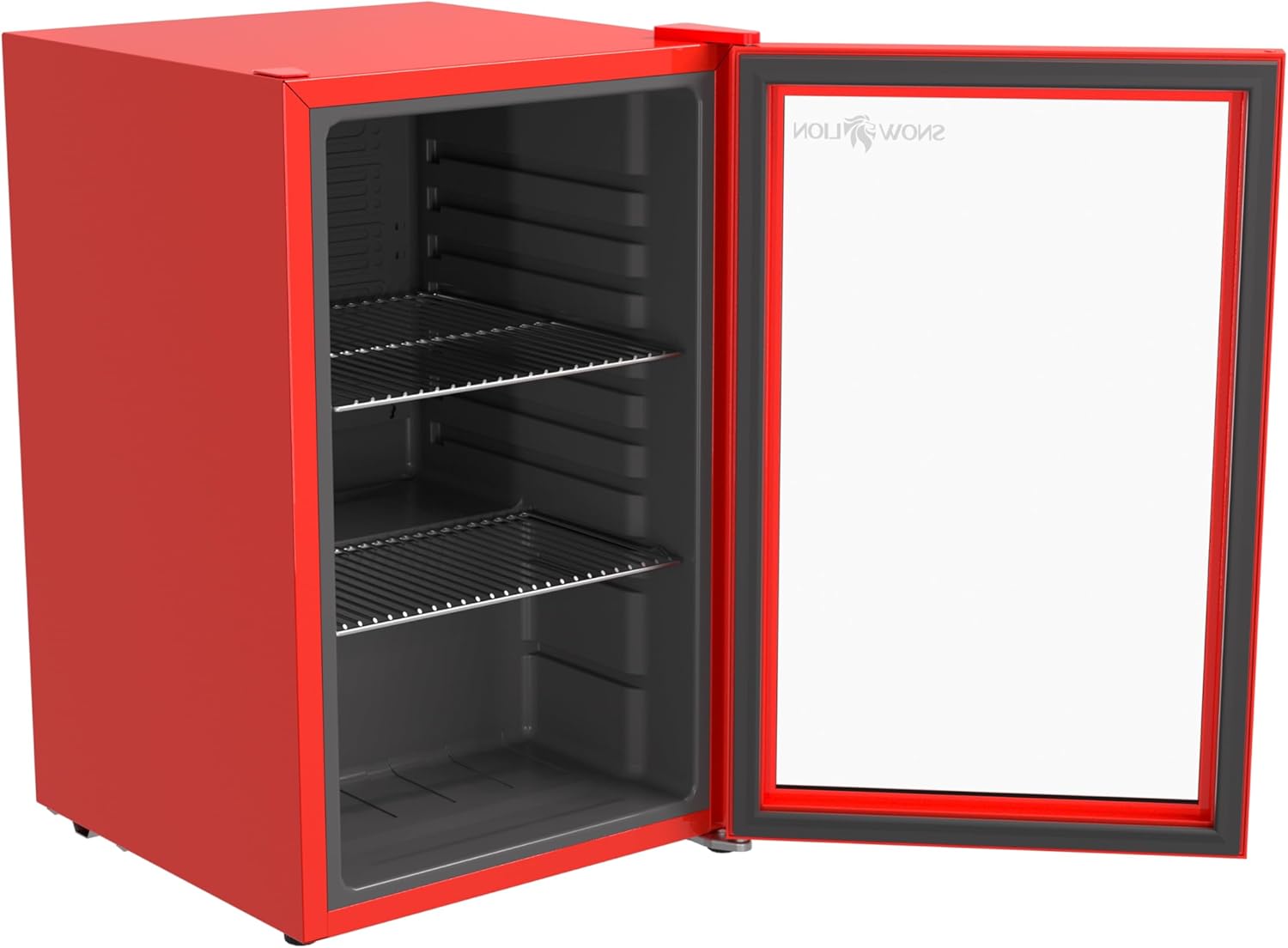 Premium Undercounter Glass Door Mini Fridge, 69L Compact Beverage Fridge with 90 Can Capacity, 2.4 Cu.ft. Freestanding Drink with Glass Door, Compact refrigerator with Reversible Door