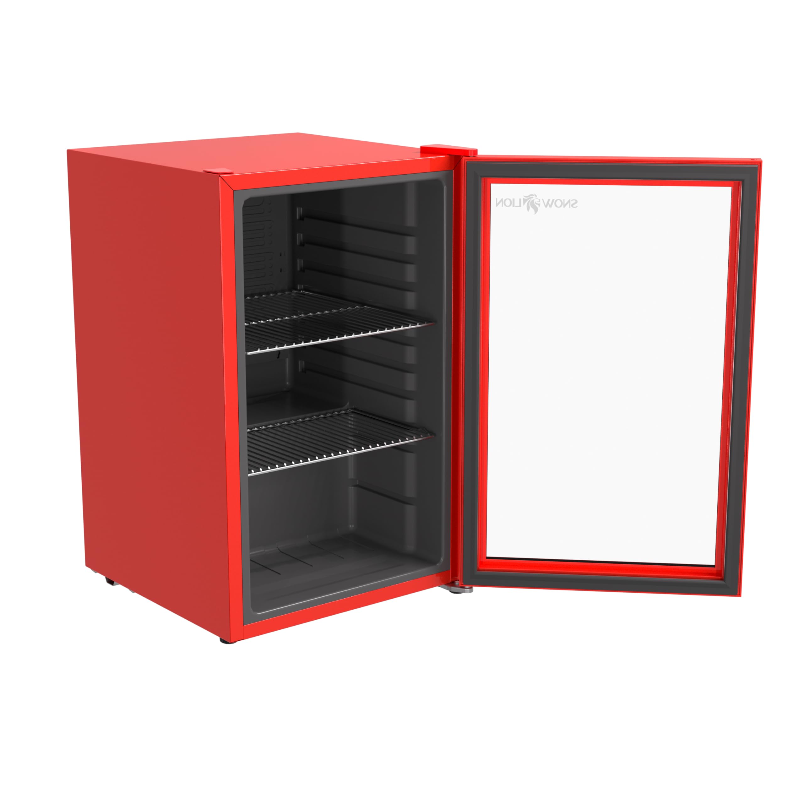 SnowLion Premium Undercounter Glass Door Mini Fridge, 69L Compact Beverage Fridge with 90 Can Capacity, 2.4 Cu.ft. Freestanding Drink with Glass Door, Compact refrigerator with Reversible Door on Fridge.com