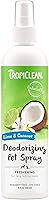 TropiClean Deodorizing Sprays for Pets, Made in USA - Made in USA - Helps Break Down Odors to Effectively Deodorize Dogs...