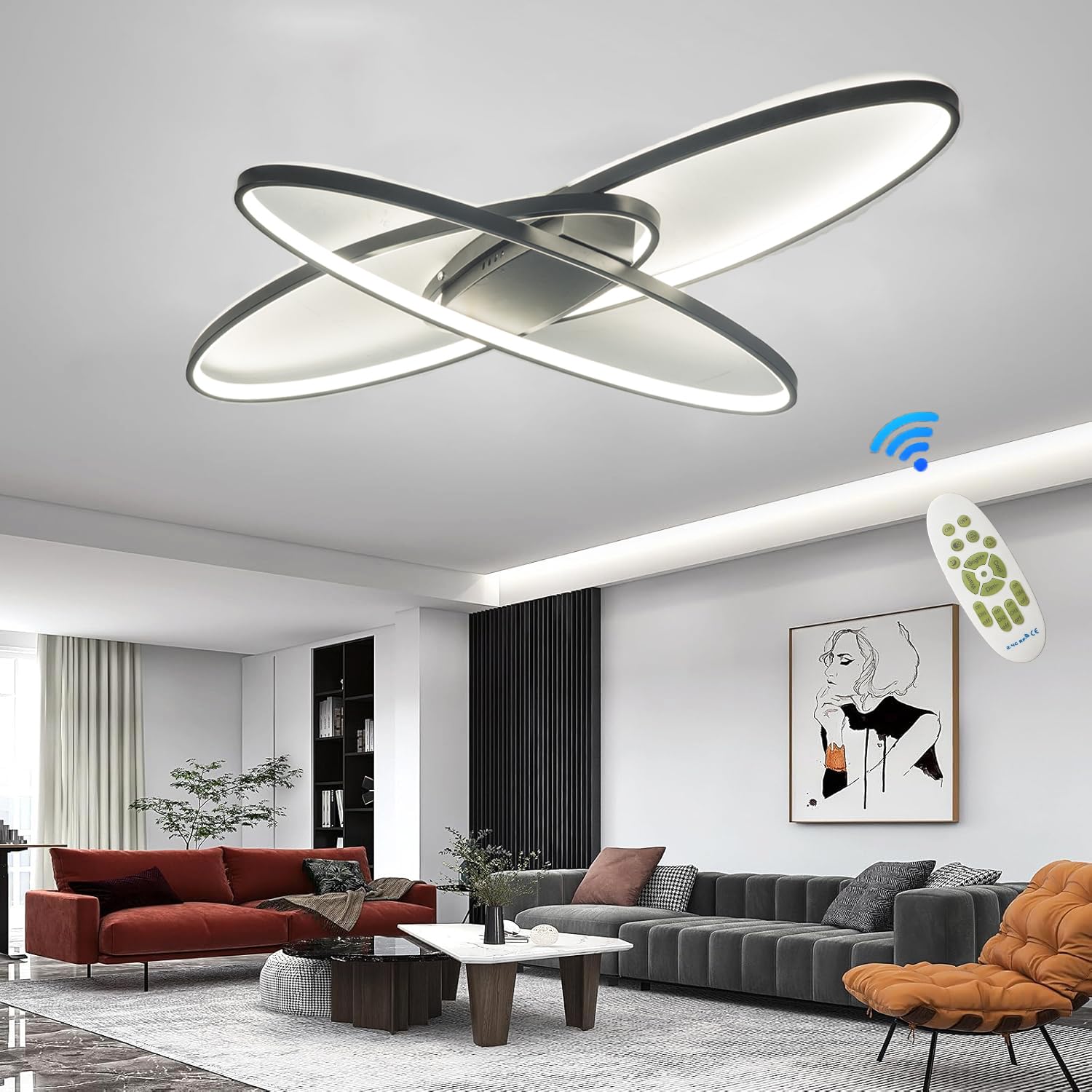 Flur Dielen Leuchten LED Decken Lampe Wohn Schlaf Zimmer Raum