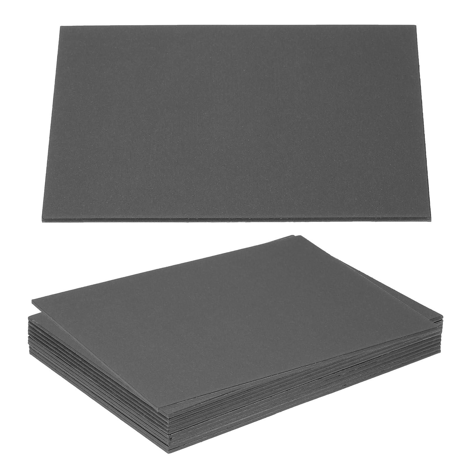 PATIKIL 12x8x0.08" Chipboard Sheets, 10Pcs 80PT Thick Book Board Binders Board Sturdy Bookbinding Supplies for Book Binding Cover Black