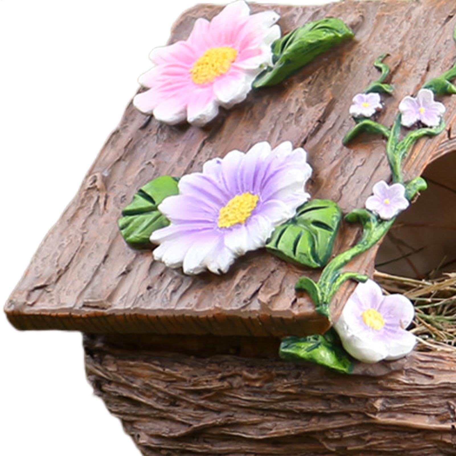 Générique Nichoirs pour L'Extérieur Nichoir Résistant Aux Intempéries | Cabane De Nidification Oiseaux pour Jardin Cour Balcon Porche Tronc Aras Moineaux Perruches Conures Cockatiels Diamants