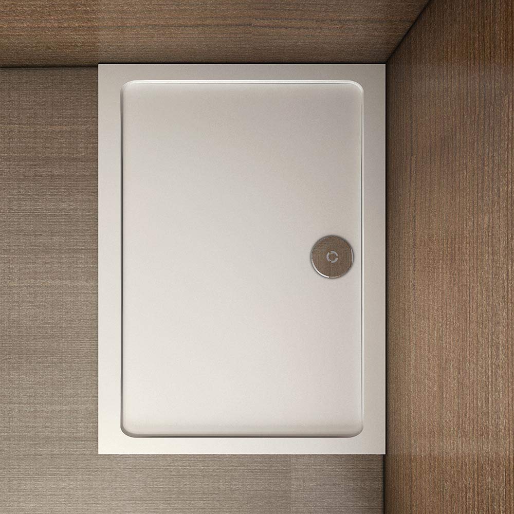 Receveur de douche en 150x80 cm extra plat rectangulaire bac à douche l'italienne