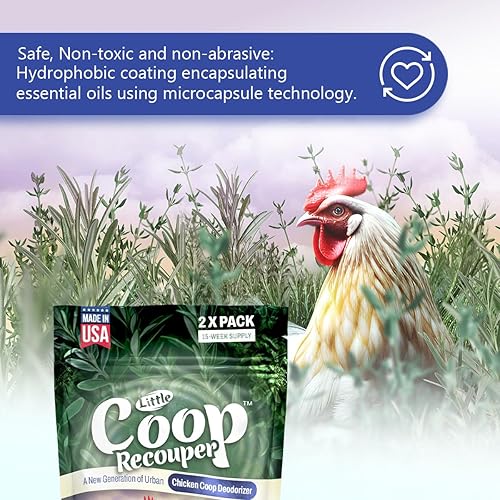 Miniatura 5 de Little Coop Recouper  Una nueva generación de desodorante de gallinero urbano  Fórmula única para liberación lenta  Aroma fresco natural  Suministro