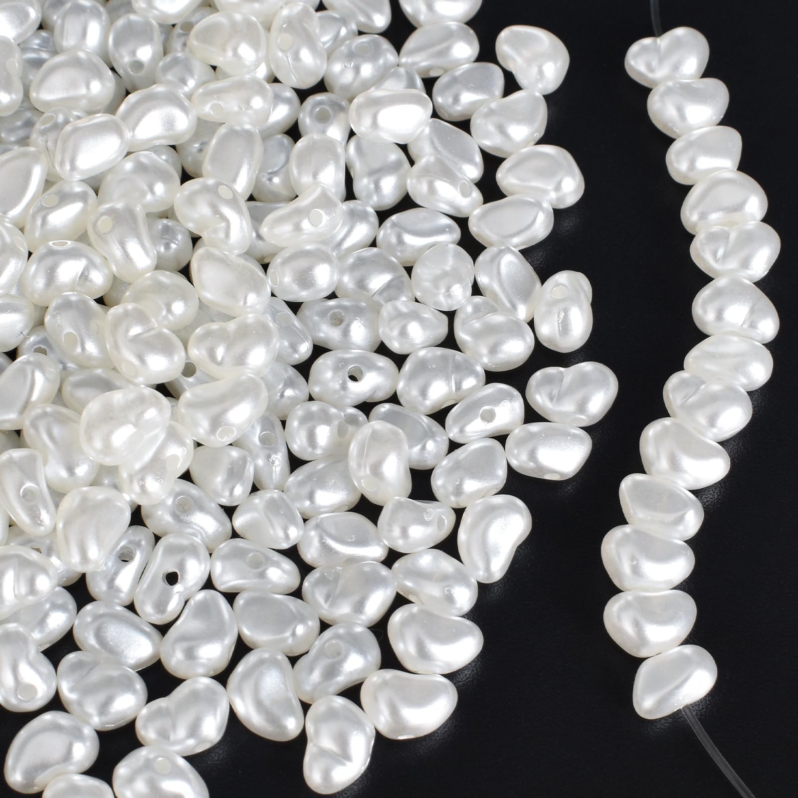 1000 Perline Plastiche Bianche 5mm - Per Braccialetti, Bigiotteria Fai Da Te - Foto 9