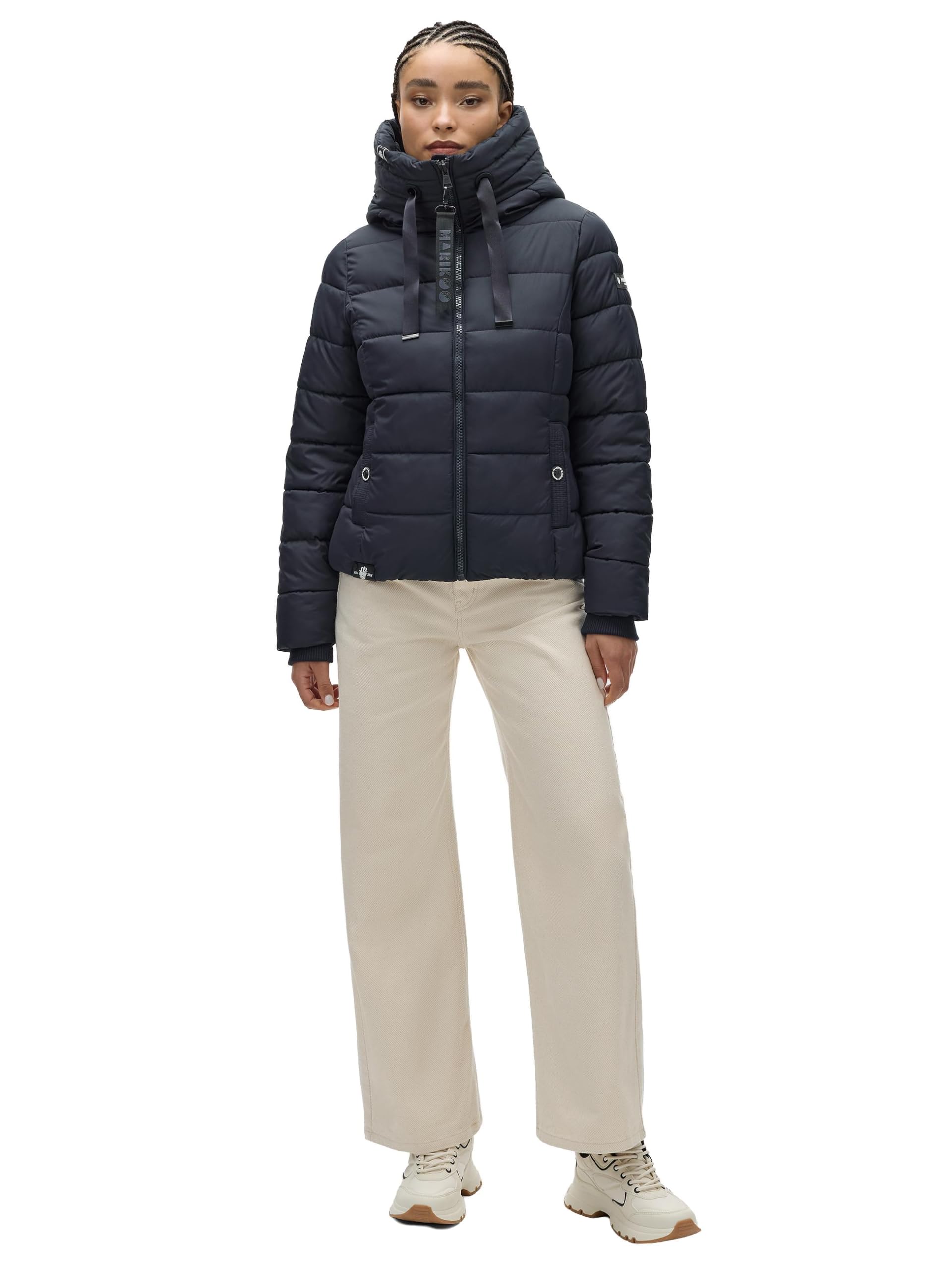 Marikoo Women's Fall & Winter Jacket with Hood - Weather-Resistant - Amayaa XS-XXL