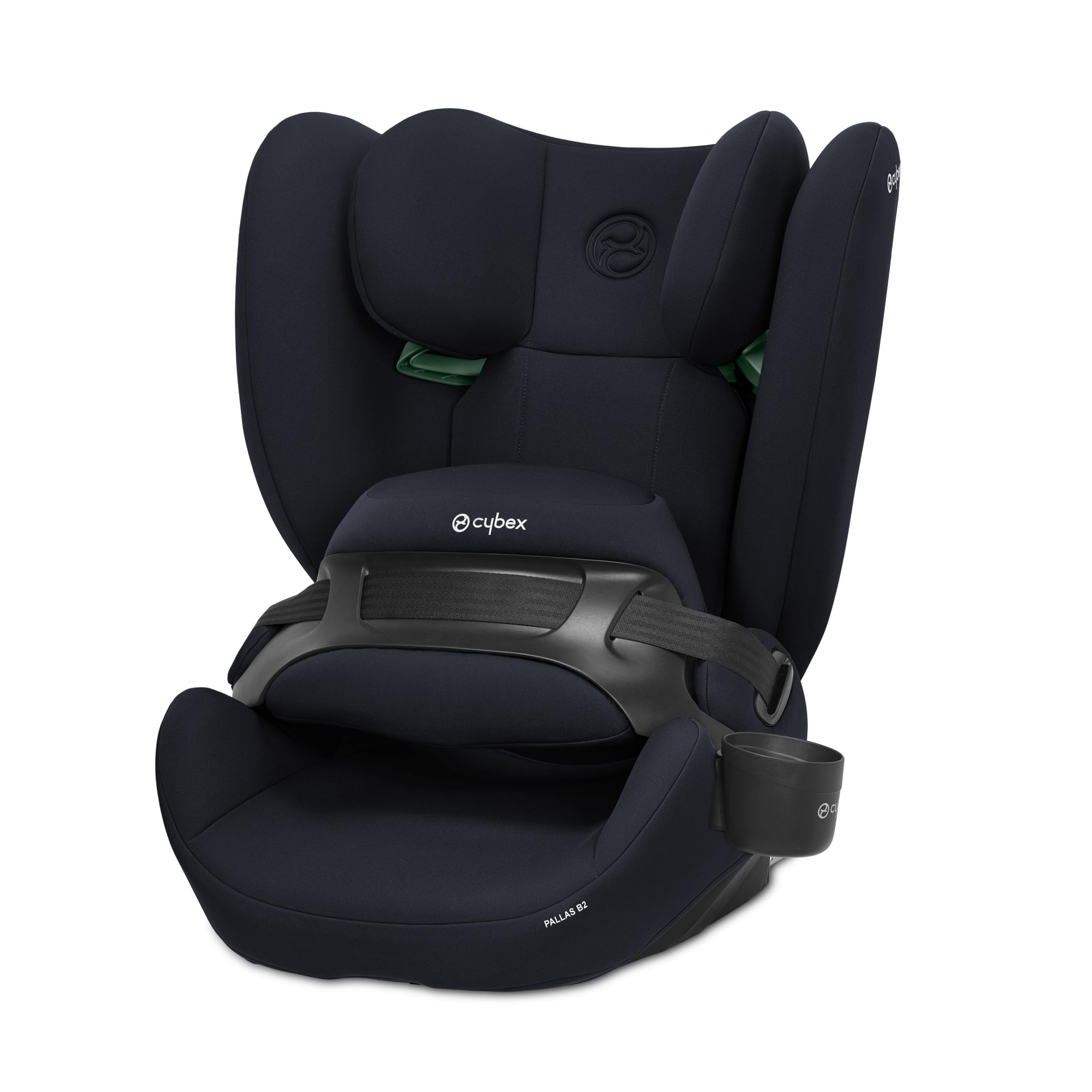 CYBEX Silver Seggiolino Auto Pallas B2 i-Size, ISOFIX, Gruppo 1/2/3 (9-50 kg), Da circa 15 Mesi fino a 12 Anni, Incluso Porta Bevande, Blue Moon
