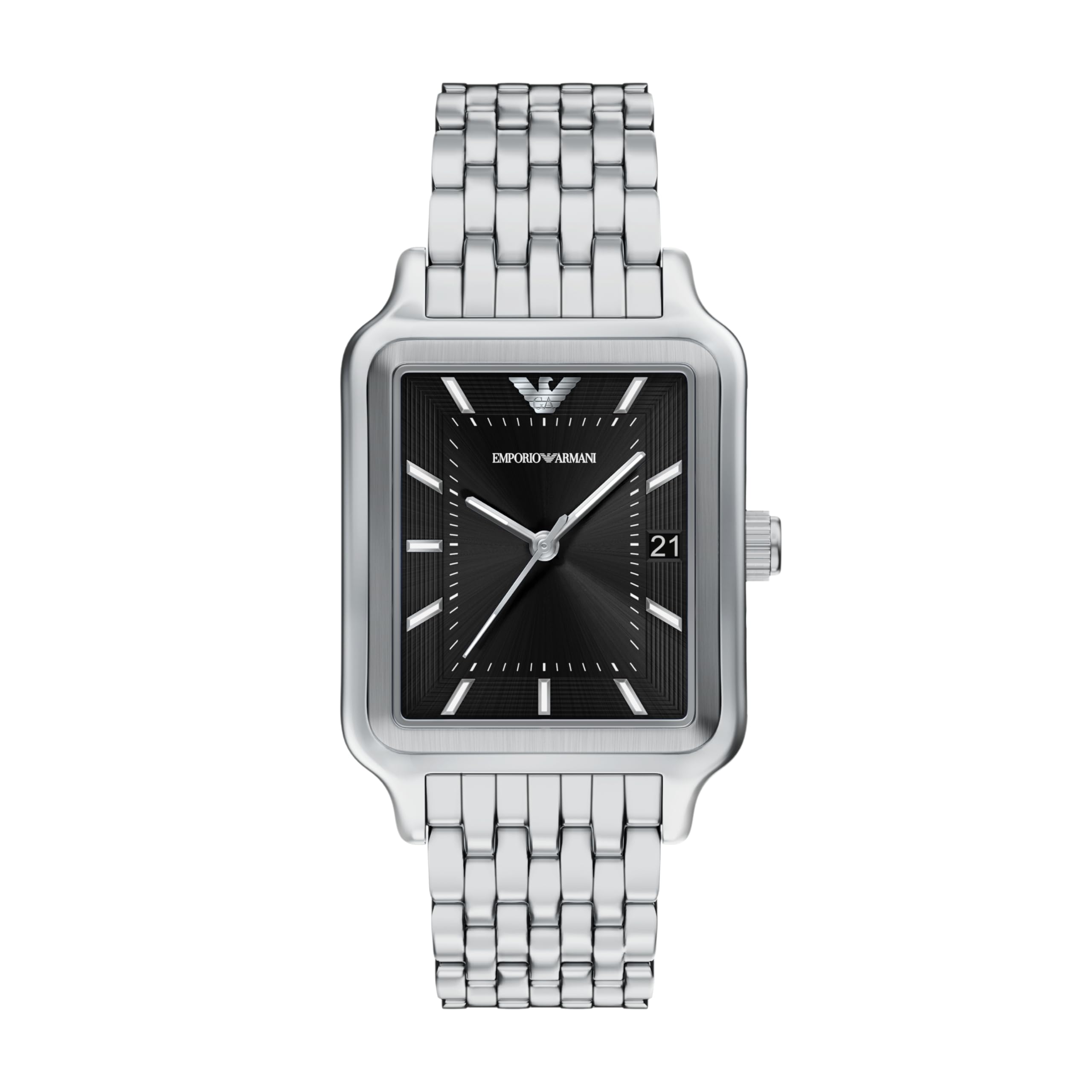 Three-Hand Date Stainless Steel Watch