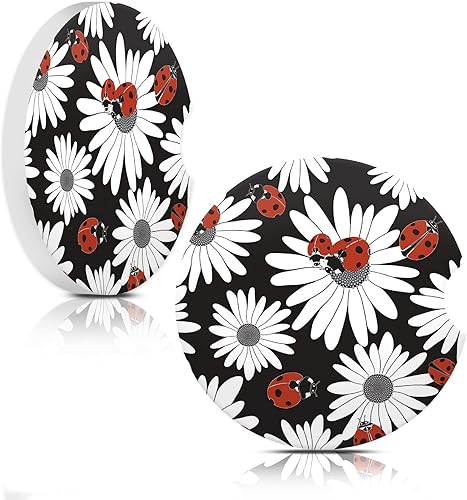 Miniatura 7 de Sun Moon Star - Posavasos absorbentes para automóvil, portavasos con base de corcho con muesca para el dedo para un fácil movimiento del portavasos