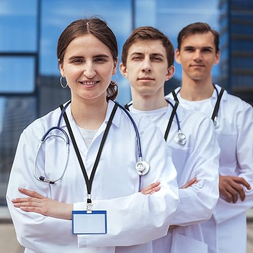 Miniatura 7 de Cordones a granel con clip para cuello plano con gancho giratorio para tarjetas de identificación