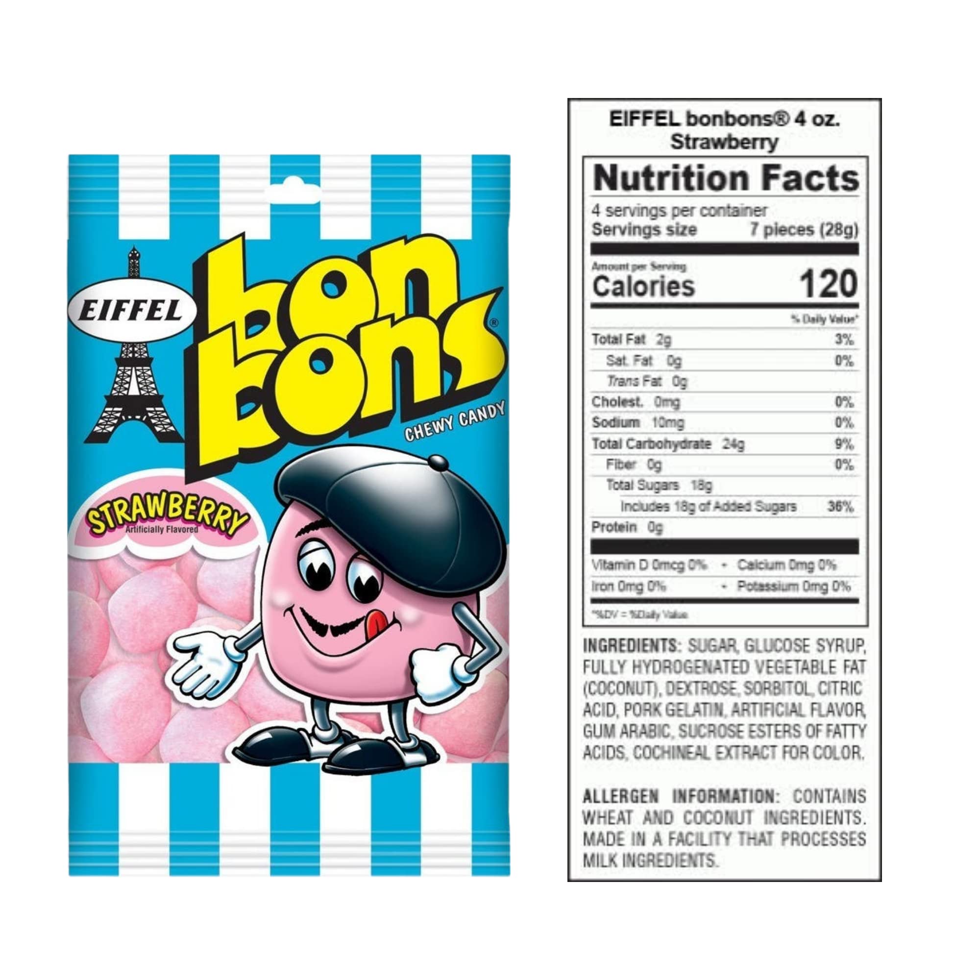 Amazon.com : Needzo Strawberry Chewy Candy Bon Bons, Bite Size