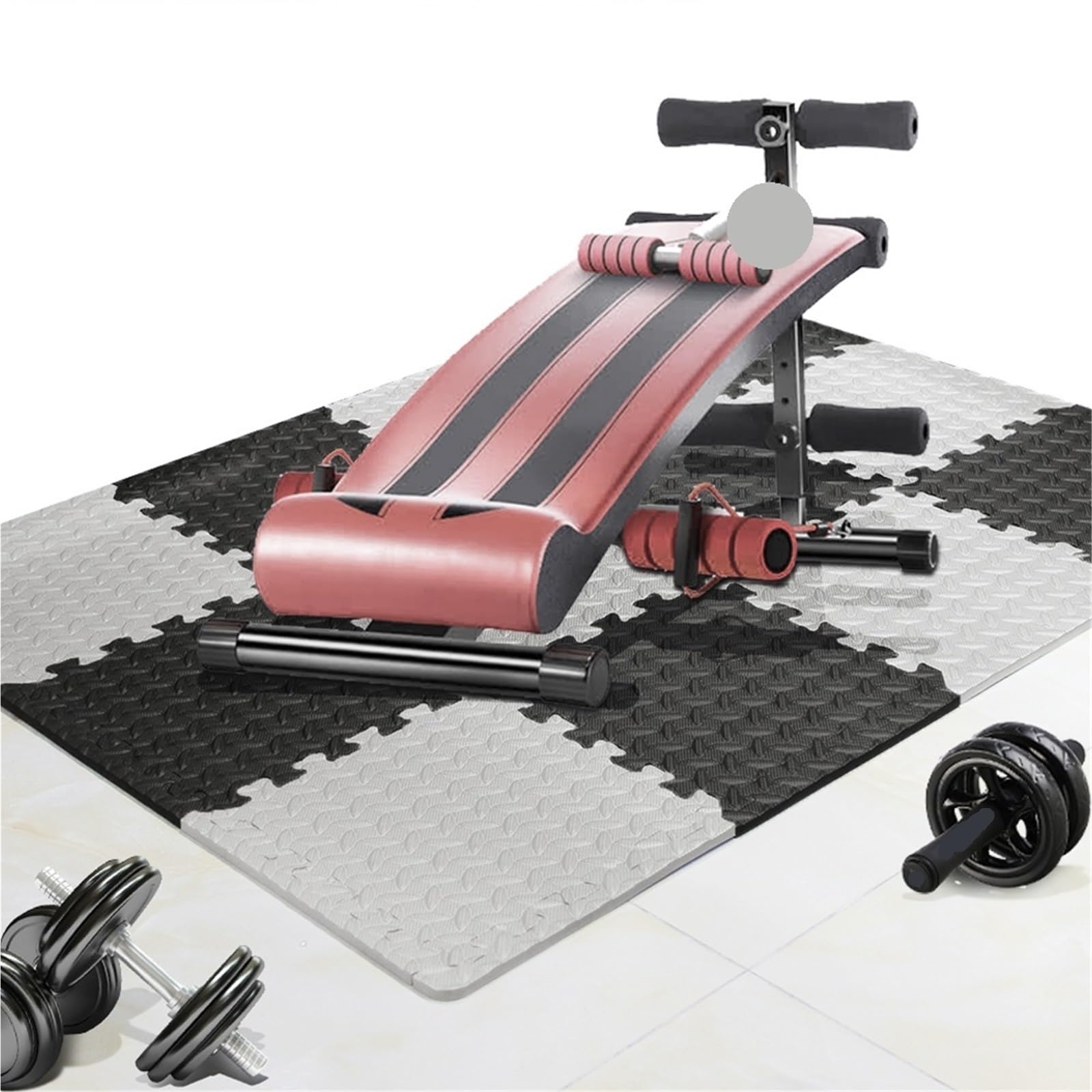 12 Uds. Alfombrilla Gruesa de 15CM x, cojín EVA, Alfombrilla Protectora for Suelo, Antideslizante, Impermeable, Estera Fitness for Interiores, Empalme Entrelazado para Gimnasio(Black)