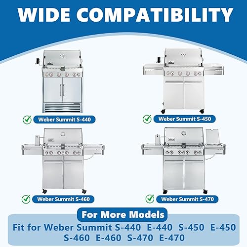 Miniatura 4 de SafBbcue Genesis 300 Barras aromatizantes para Weber Genesis 300 Series 7621 7620 Barras de sabor para Weber Genesis E310 Grill Parts Genesis E320
