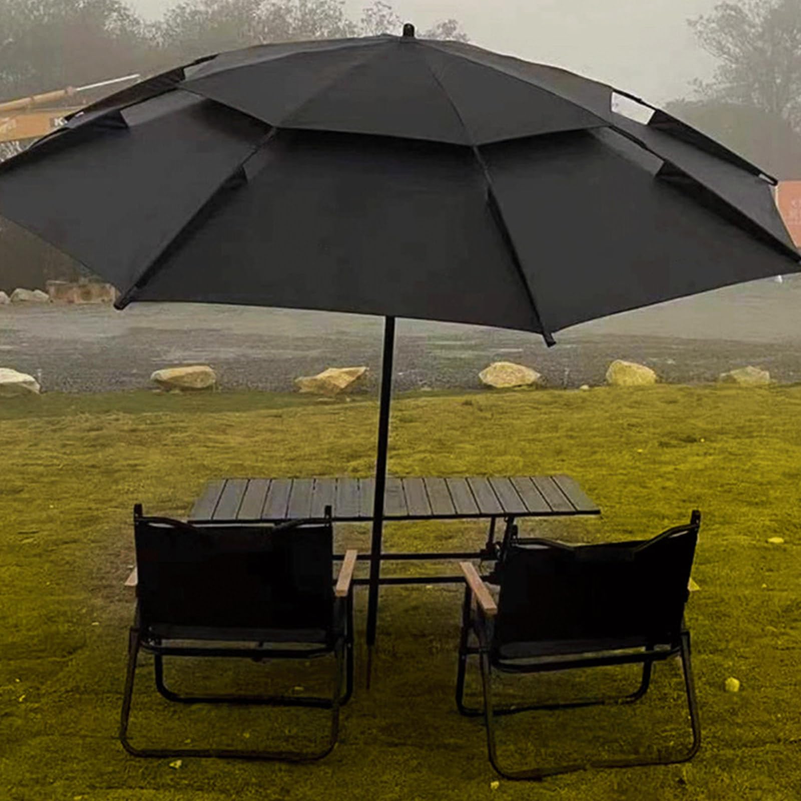 Ombrelli da campeggio regolabili a 360 gradi ombrelloni impermeabili per esterni per escursioni all'aperto picnic in spiaggia