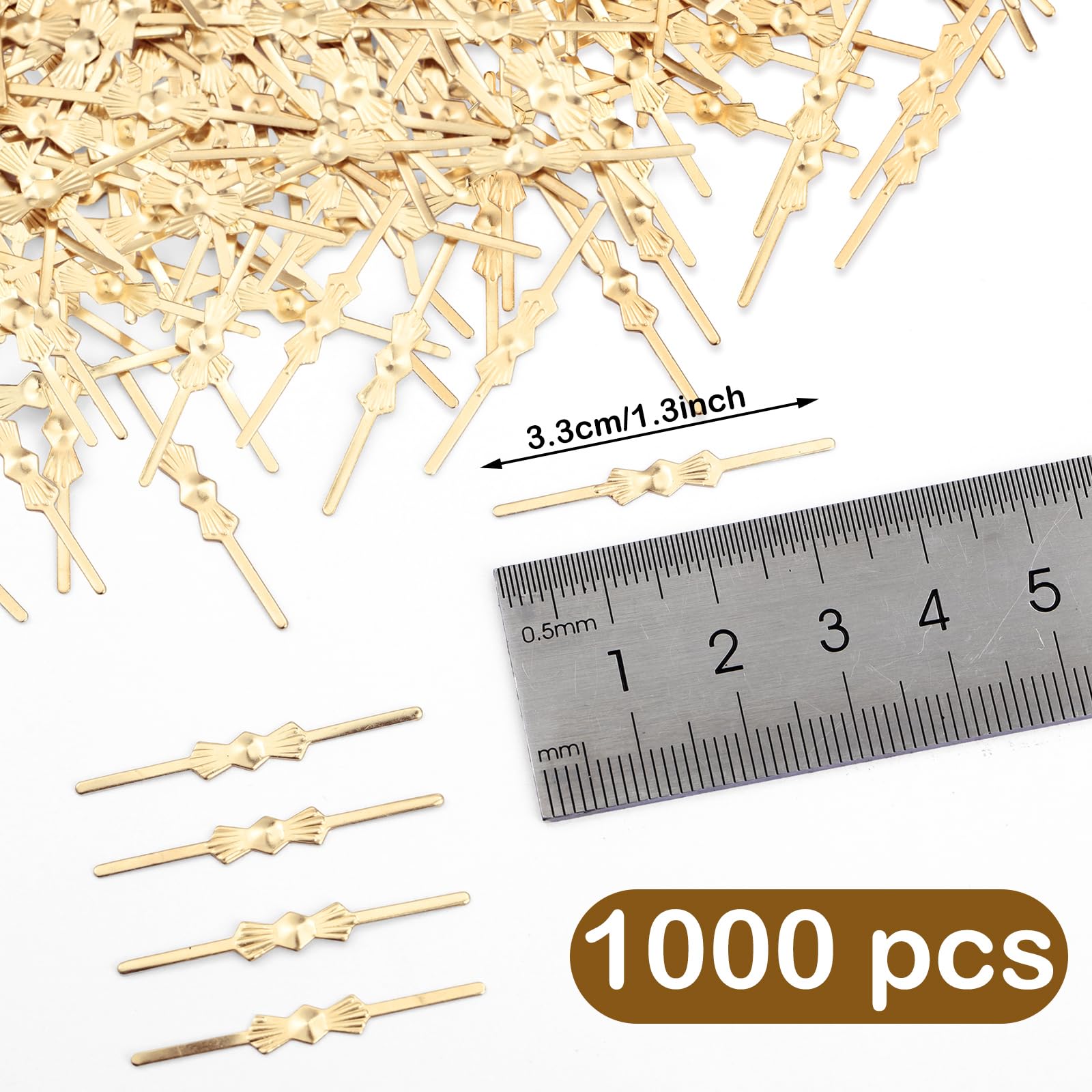 Brass Chandelier Parts 100 Silver Chandelier Parts - 25mm Bowtie