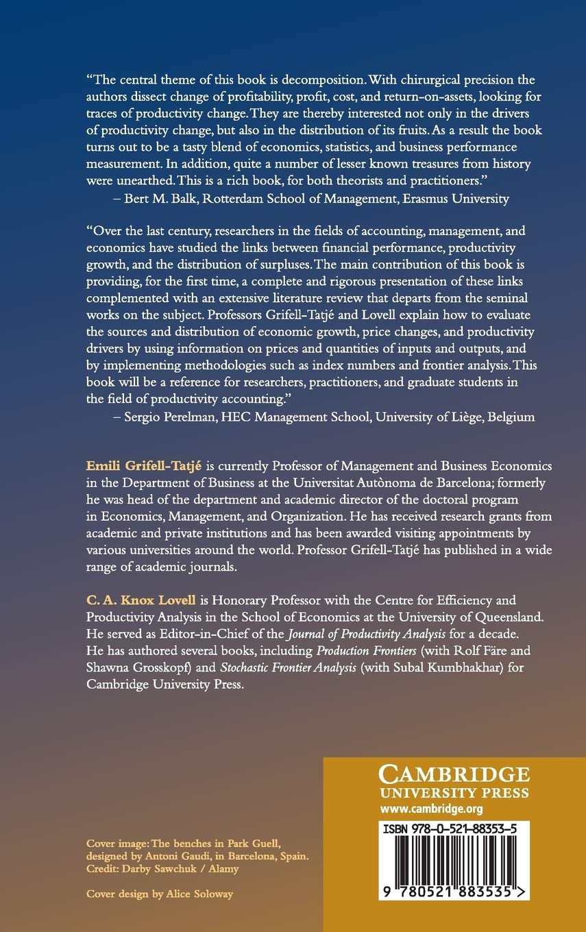 Productivity Accounting: The Economics of Business Performance