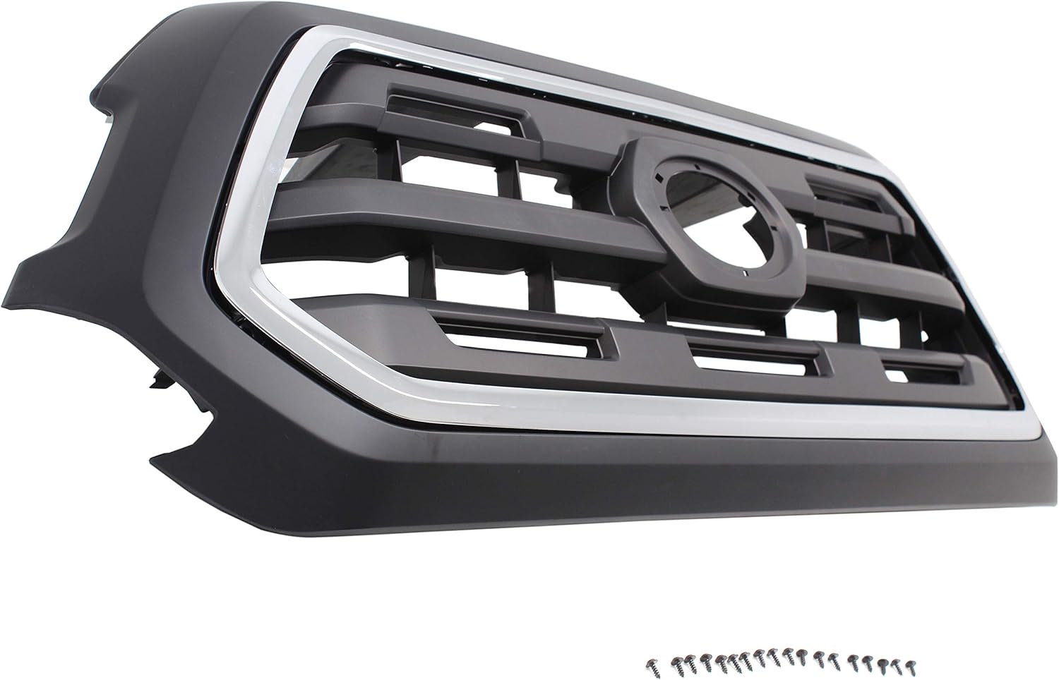 Garage-Pro Grille Assembly Compatible with 2016-2017 Toyota Tacoma Chrome Shell with Painted Black Insert