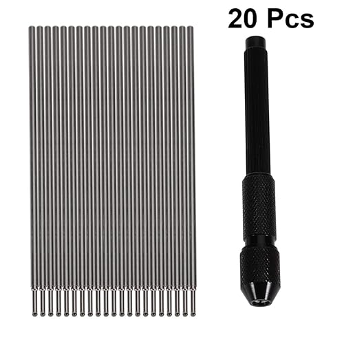 Miniatura 2 de Exceart 20 soportes para bolígrafo de tatuaje para marcado de piel de surfista, soporte para bolígrafo (negro, repuesto de bolígrafo negro)