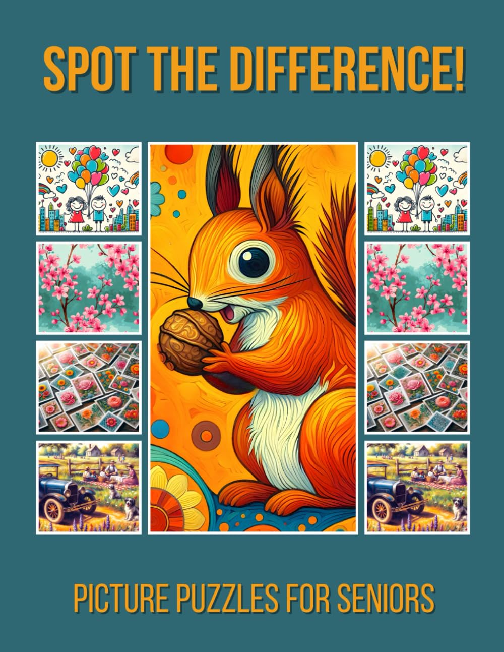 Spot The Difference! - Picture Puzzles For Seniors: Solutions Included - Large Format