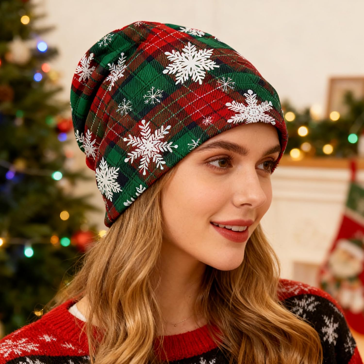 ,Chemo Headwear for Women for Slouchy Beanie Hat Skull Cap Cancer Headwear Accessories for Women - Image 7